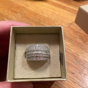 Multi Row Faux Diamond Ring - JTV